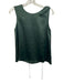 Beautiful People Size P Green Silk Sleeveless Tie Back Pintuck Tank Top Green / P