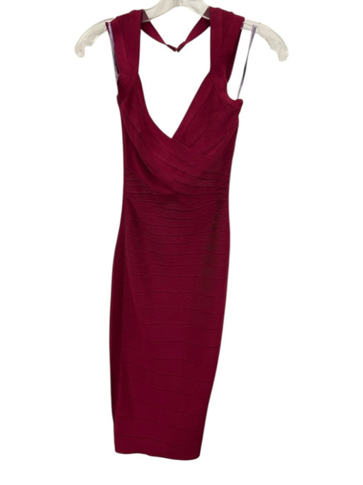 Herve Leger by Max Azria Size XS Magenta Pink Sleeveless Bandage Dress Magenta Pink / XS