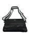 Think Royln Black & Gray Nylon Quilted Camo Striped Crossbody Bag Black & Gray / Small