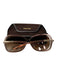 Tom Ford Pink & Gold Plastic Oval Shaded Gold Hardware Sunglasses Pink & Gold