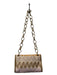 Missoni Peach, cream & Gray Knit Flap Snap Clasp Gold chain strap Bag Peach, cream & Gray / Medium