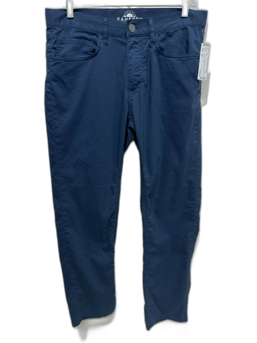 Faherty Size 30 Navy Cotton Blend Solid Khaki Men's Pants Navy / 30
