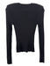 Veronica Beard Size XS Black Rayon & Acetate Blend Rib Knit Long Sleeve Top Black / XS