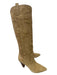 Veronica Beard Shoe Size 7 Beige Suede Cowboy Boot Knee High Pointed Toe Boots Beige / 7