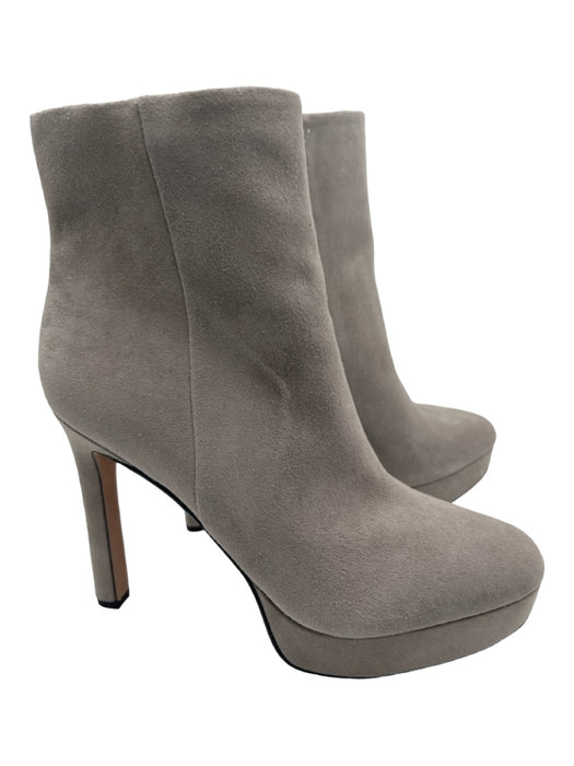 Veronica Beard Shoe Size 7 Gray Suede Ankle Almond Toe Stiletto Booties Gray / 7