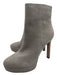 Veronica Beard Shoe Size 7 Gray Suede Ankle Almond Toe Stiletto Booties Gray / 7