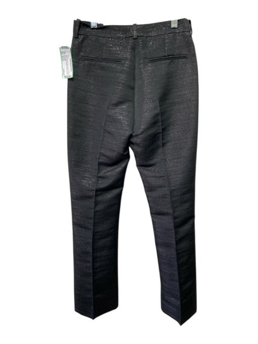 Tom Ford Size XS/34 Black Shimmer Wool & Polyester Hook & Zip Pockets Pants Black Shimmer / XS/34
