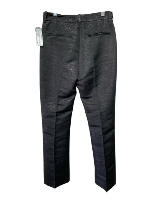 Tom Ford Size XS/34 Black Shimmer Wool & Polyester Hook & Zip Pockets Pants Black Shimmer / XS/34