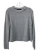 Jenni Kayne Size XS Gray Cashmere Crew Neck Raglan Ribbed Sweater Gray / XS