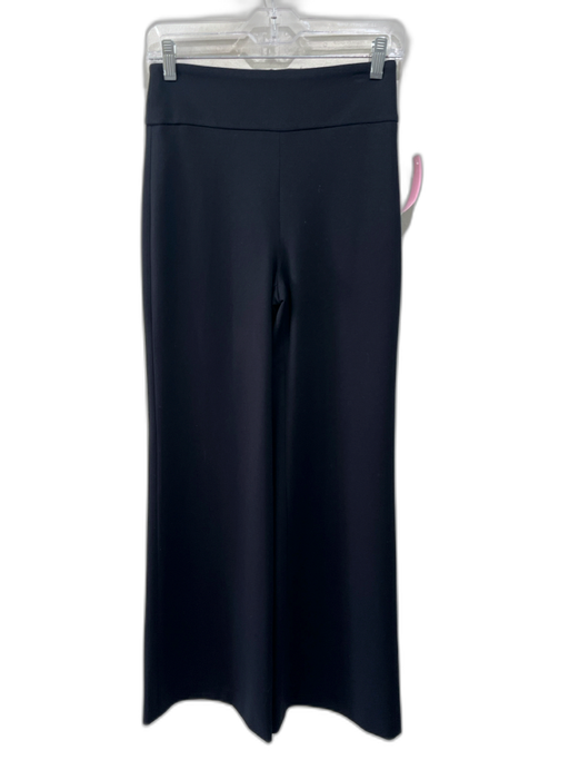 Veronica Beard Size 00 Black Viscose Blend High Rise Back Zip Wide Leg Pants Black / 00