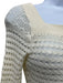 Tom Ford Size XS Cream White Viscose & Polyester Crochet Long Sleeve Mini Dress Cream White / XS