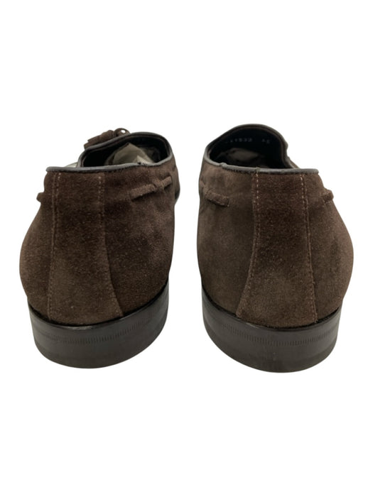 Canali Shoe Size 45 Dark Brown Suede Solid Tassel Men's Shoes Dark Brown / 45