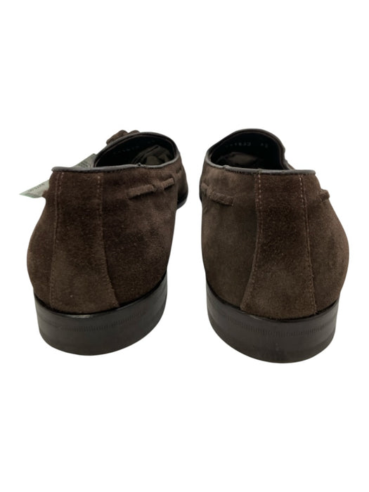 Canali Shoe Size 45 Dark Brown Suede Solid Tassel Men's Shoes Dark Brown / 45
