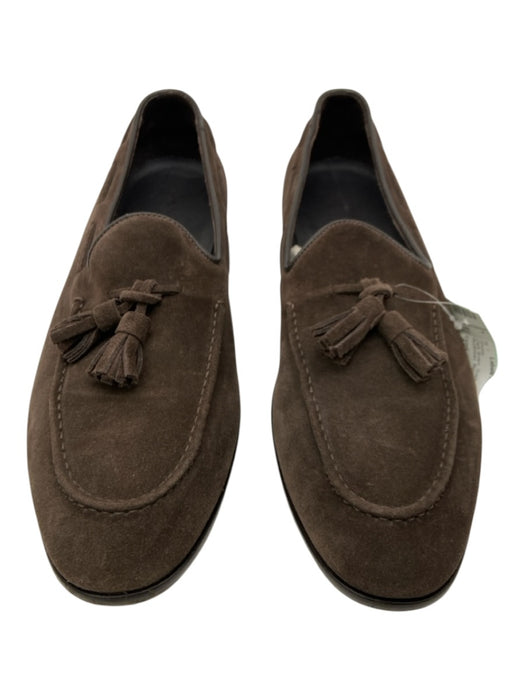 Canali Shoe Size 45 Dark Brown Suede Solid Tassel Men's Shoes Dark Brown / 45