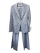 Veronica Beard Size 00 Light Blue & Silver Cotton & Polyester Dickey Jacket Light Blue & Silver / 00