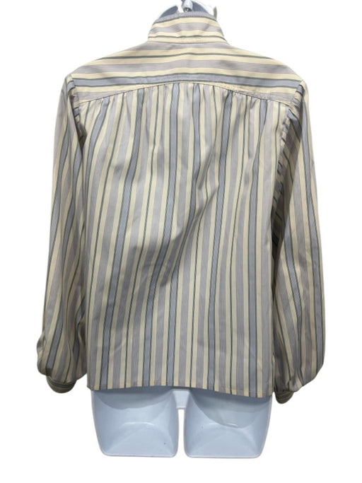 Zimmermann Size OP Beige, Blue, Green Polyester & Cotton Striped Blouse Top Beige, Blue, Green / OP