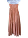 Zimmermann Size 0 Peach Pink Cotton Strapless Ruffle Shirred Back Dress Peach Pink / 0