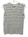Veronica Beard Jeans Size XS White & Green Pima Cotton Cap Sleeve Folded Top White & Green / XS
