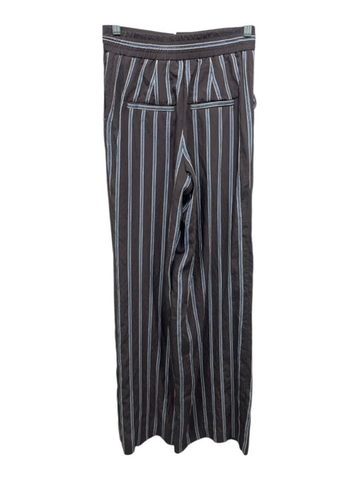 Veronica Beard Size 00 Brown, Blue & White Viscose Blend Elastic Waist Pants Brown, Blue & White / 00