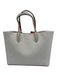 Christian Louboutin White, Cream & Red Leather Monogram Stud Detail Tote Bag White, Cream & Red / Large