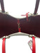 Christian Louboutin White, Cream & Red Leather Monogram Stud Detail Tote Bag White, Cream & Red / Large
