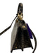 Fendi Brown Canvas Sequin Zucca Monogram Top Handle Crossbody Bag Brown / S