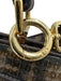 Fendi Brown Canvas Sequin Zucca Monogram Top Handle Crossbody Bag Brown / S
