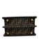 Fendi Brown Canvas Sequin Zucca Monogram Top Handle Crossbody Bag Brown / S