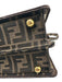 Fendi Brown Canvas Sequin Zucca Monogram Top Handle Crossbody Bag Brown / S