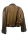 Veronica Beard Size XS Brown Cotton Blend Zip Front Drawstring Waist Jacket Brown / XS