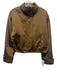 Veronica Beard Size XS Brown Cotton Blend Zip Front Drawstring Waist Jacket Brown / XS