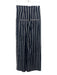 Veronica Beard Size 00 Navy Blue & White Cotton Blend Striped Front Pleat Pants Navy Blue & White / 00