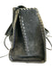 Chloe Navy Suede Leather Detail Whipstitch Tote Bag Navy / Medium