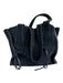 Chloe Navy Suede Leather Detail Whipstitch Tote Bag Navy / Medium