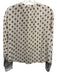 Veronica Beard Size XS Cream White & Brown Cotton Blend Lattice Print Top Cream White & Brown / XS