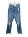 Mother Size 26 Light Wash Cotton Distressed Frayed Ankle Zip Fly Jeans Light Wash / 26