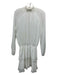 Yumi Kim Size XS White Polyester Clipped Dots Ruffle Keyhole Back Dress White / XS