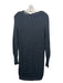 Humanoid Size XS Charcoal Gray Nylon & Wool Ribbed Long Sleeve Dress Charcoal Gray / XS