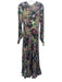 ROTATE BIRGER CHRISTENSEN Size 4 Green & Multi Viscose Blend floral print Dress Green & Multi / 4