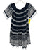 LemLem Size XS Black & White Cotton Off Shoulder Tassel Detail Above knee Dress Black & White / XS