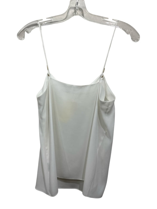Tibi Size 2 White No Fabric Tag V Neck Crepe Cami Top White / 2