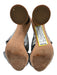 Loeffler Randall Shoe Size 8B Silver Leather Metallic Bow Detail Sandals Silver / 8B