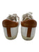 Golden Goose Shoe Size 38 White & Brown Canvas Lace Up Leather Detail Shoes White & Brown / 38