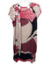 Emilio Pucci Size 10 Red, Beige, Black Silk & Elastane Cap Sleeve Cut Outs Dress Red, Beige, Black / 10