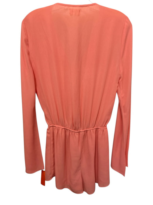 Show Me Your Mumu Size Small Peach Orange Polyester Long Flare Sleeve Romper Peach Orange / Small