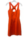 Proenza Schouler Size 0 Orange Cotton Blend Sleeveless Floral Textured Dress Orange / 0