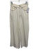 We The Free Size 26 White Cotton Button Fly Wide Leg High Rise Fringe Pants White / 26