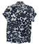 Trina Turk Size XS Blue & Navy Cotton & Rayon Short Sleeve 1/2 Button Top Blue & Navy / XS