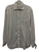Ermenegildo Zegna Size 15.5 White Cotton Solid Button Down Long Sleeve Shirt White / 15.5
