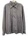 Ermenegildo Zegna Size XL Purple & White Cotton Plaid Men's Long Sleeve Shirt Purple & White / XL